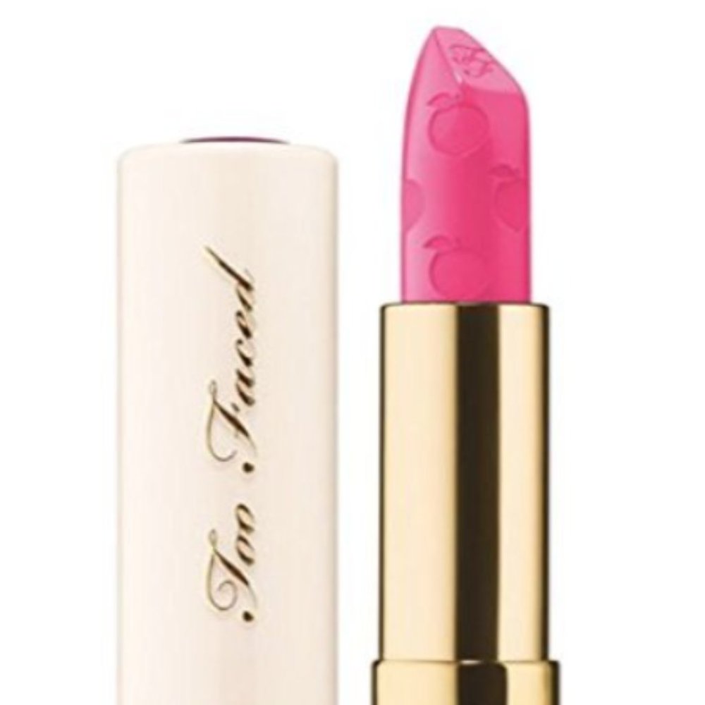 Too Faced Peach Perfect Lipstick In "Homecoming Queen"